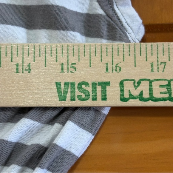 Motherhood Gray and White Striped Sleepwear - Picture 8 of 10